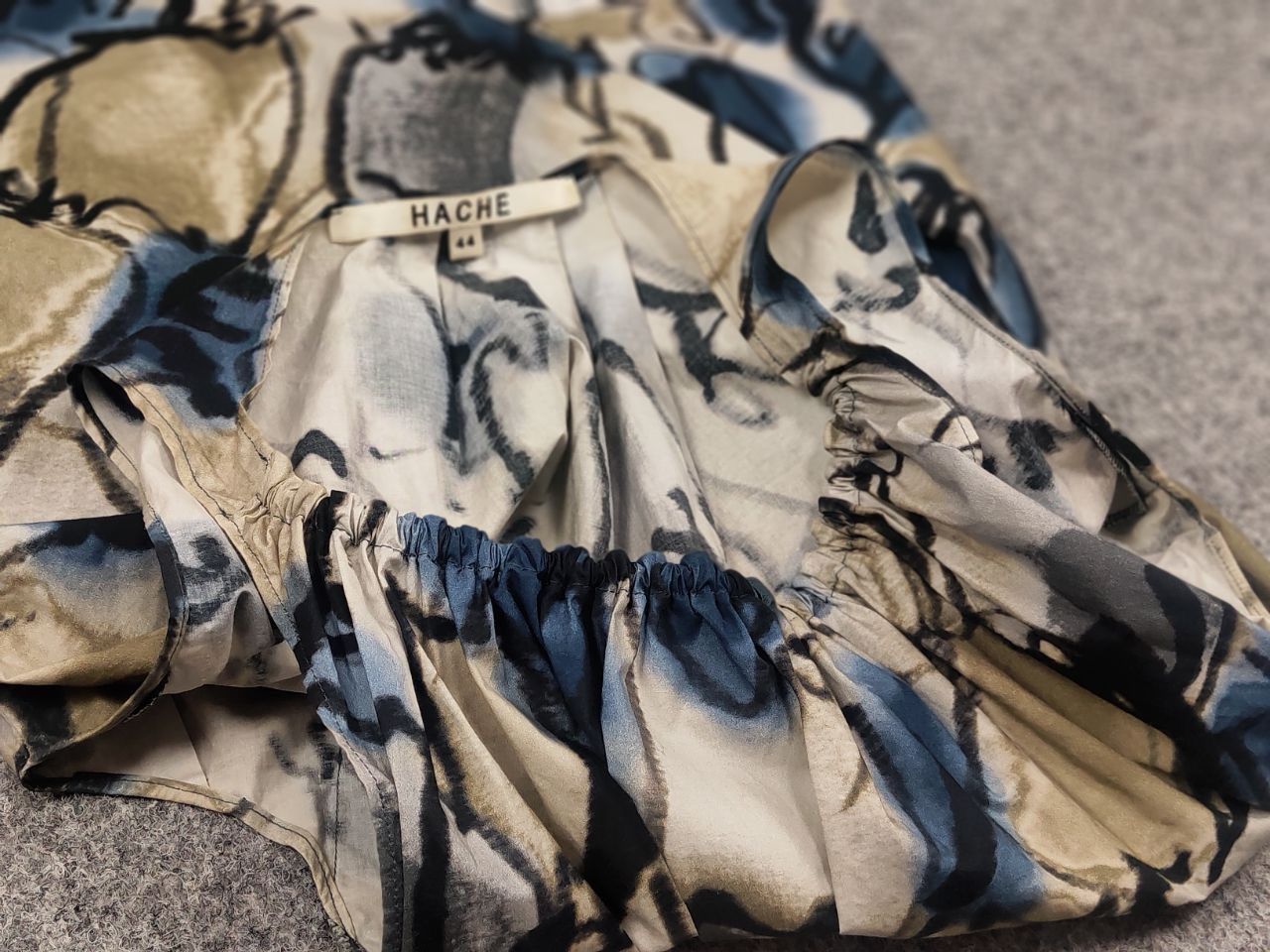 Other Hache Italy Design Paint Cotton Oversized Blouse with straps Size M / US 6-8 / IT 42-44 - 12 Thumbnail