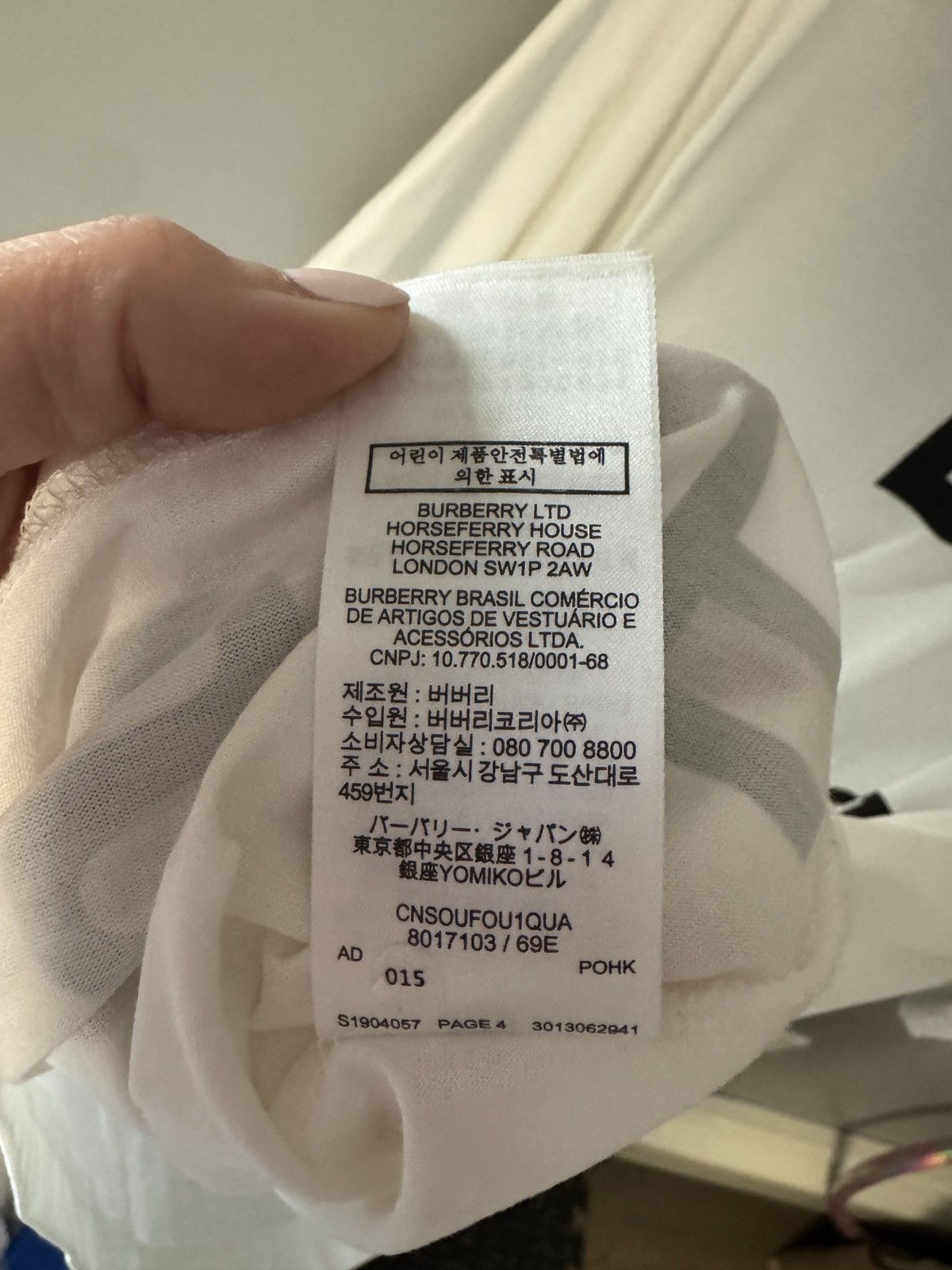 Burberry Burberry Horseferry LTD SW1 authentic tee sz XXS Size US XXS / EU 40 - 7 Thumbnail