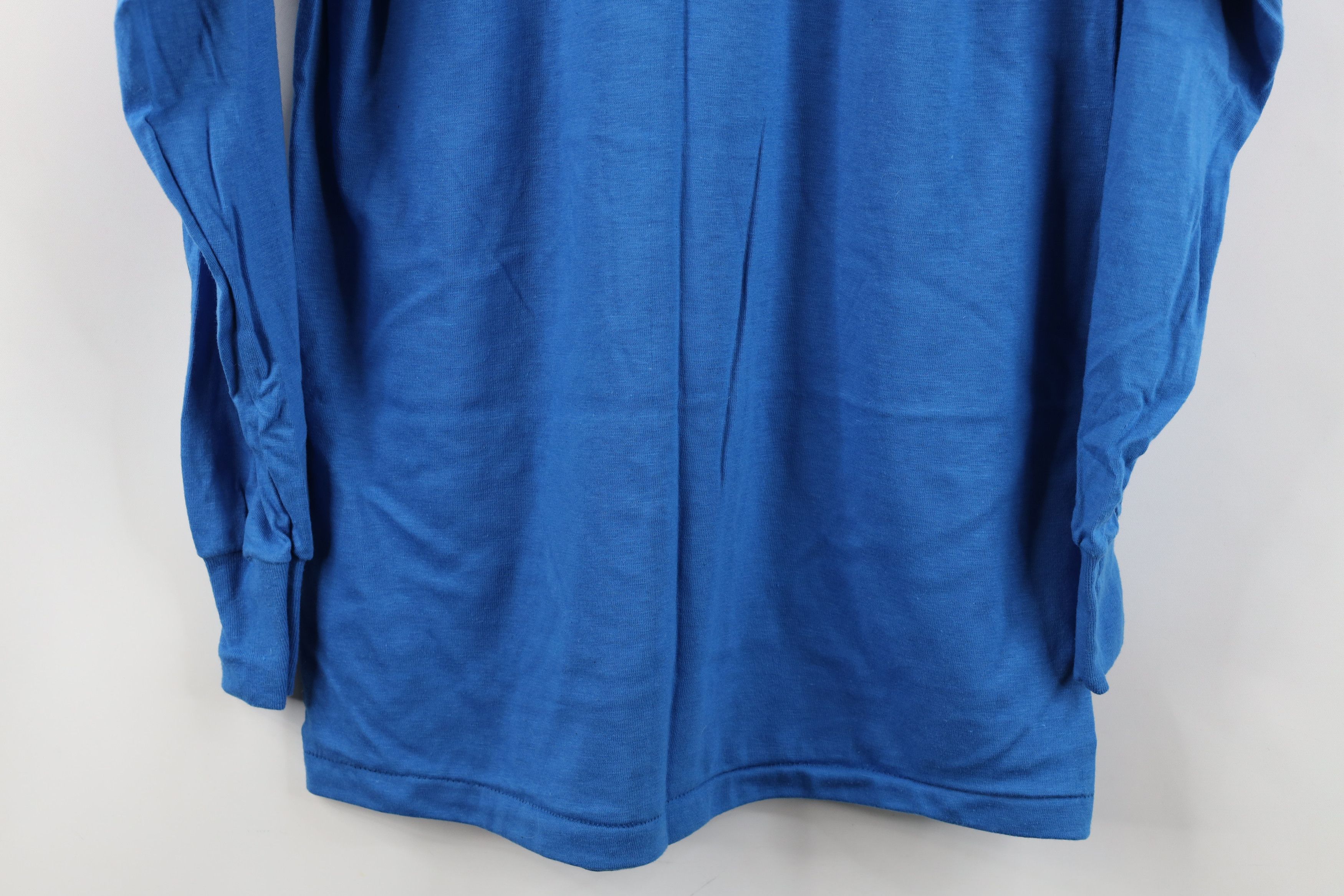Vintage Vintage 70s 80s Streetwear Long Sleeve T-Shirt Blue USA Size US M / EU 48-50 / 2 - 9 Thumbnail