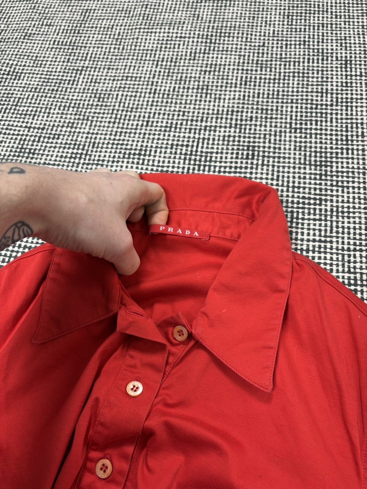 Prada Prada red polo shirt quiet luxury old money style💰 Size M / US 6-8 / IT 42-44 - 3 Thumbnail