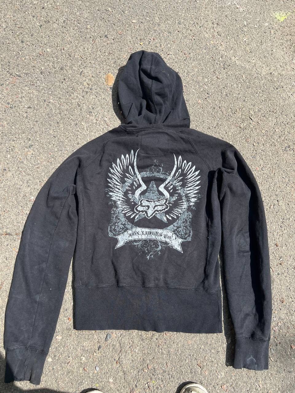 Fox Racing × Vintage Vintage fox racing y2k hoodie sweatshirt Size M / US 6-8 / IT 42-44 - 5 Thumbnail