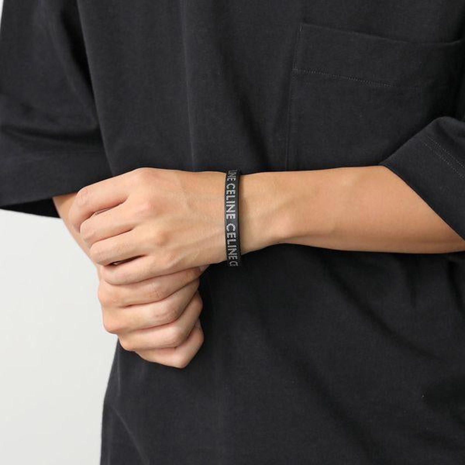 Celine Celine Logo Studs Leather Bracelet Size ONE SIZE - 4 Thumbnail