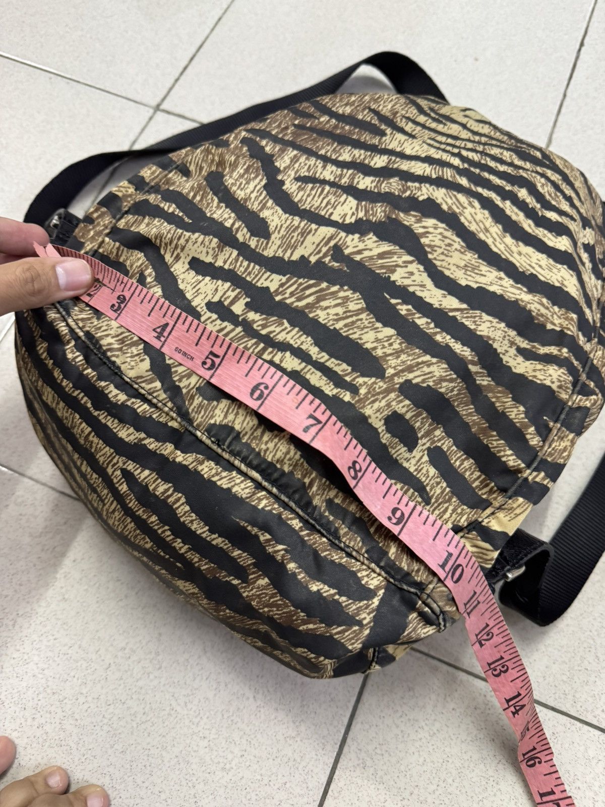 Prada PRADA ZEBRA PRINT NYLON BAGPACK BAG Size ONE SIZE - 4 Thumbnail