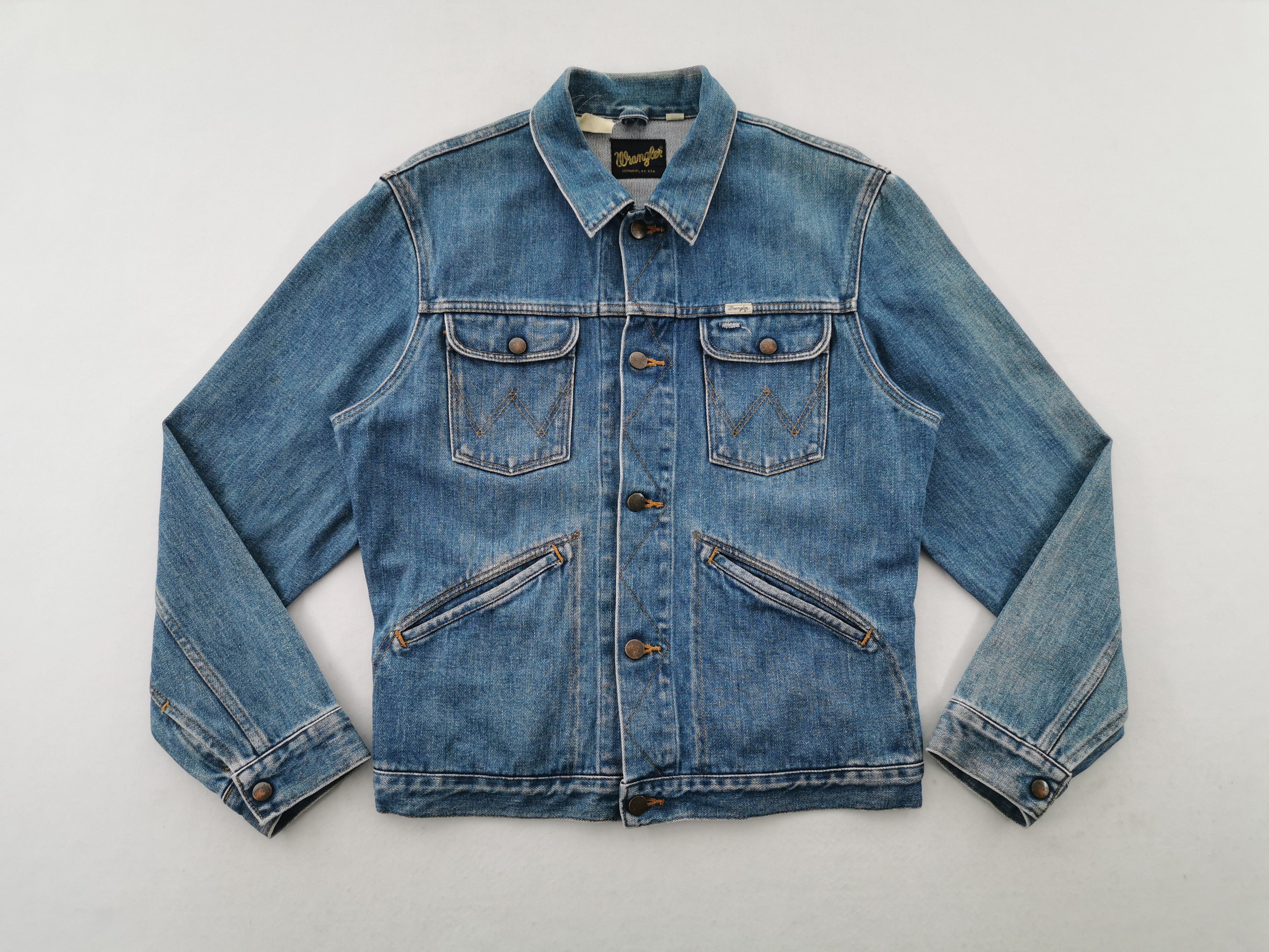 Wrangler Vintage 90's Wrangler Custom Denim Jacket Made In Japan Size US L / EU 52-54 / 3 - 3 Thumbnail