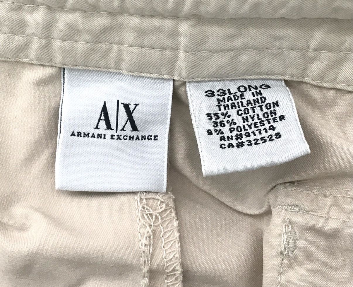 Armani Exchange × Vintage Vintage Armani Exchange y2k premium baggy 2000s pants Size US 33 - 10 Thumbnail