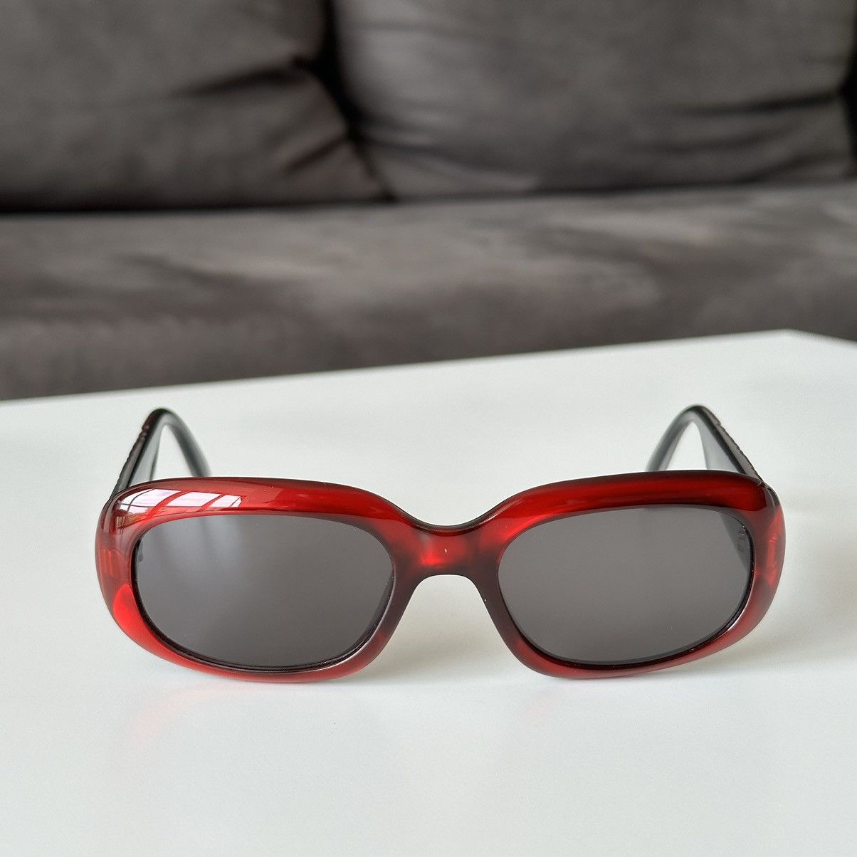 Christian Dior Monsieur DIOR Red Big Logo CD Cannage Sunglasses Vintage CD 2006 Size ONE SIZE - 6 Thumbnail