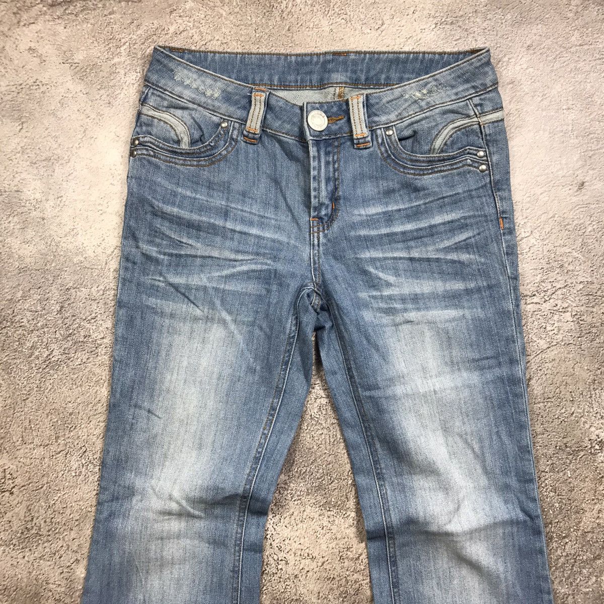 Vintage Vintage Y2K Baggy Distressed Wide Leg Jeans Grunge Logo 29 Size 29" - 3 Thumbnail