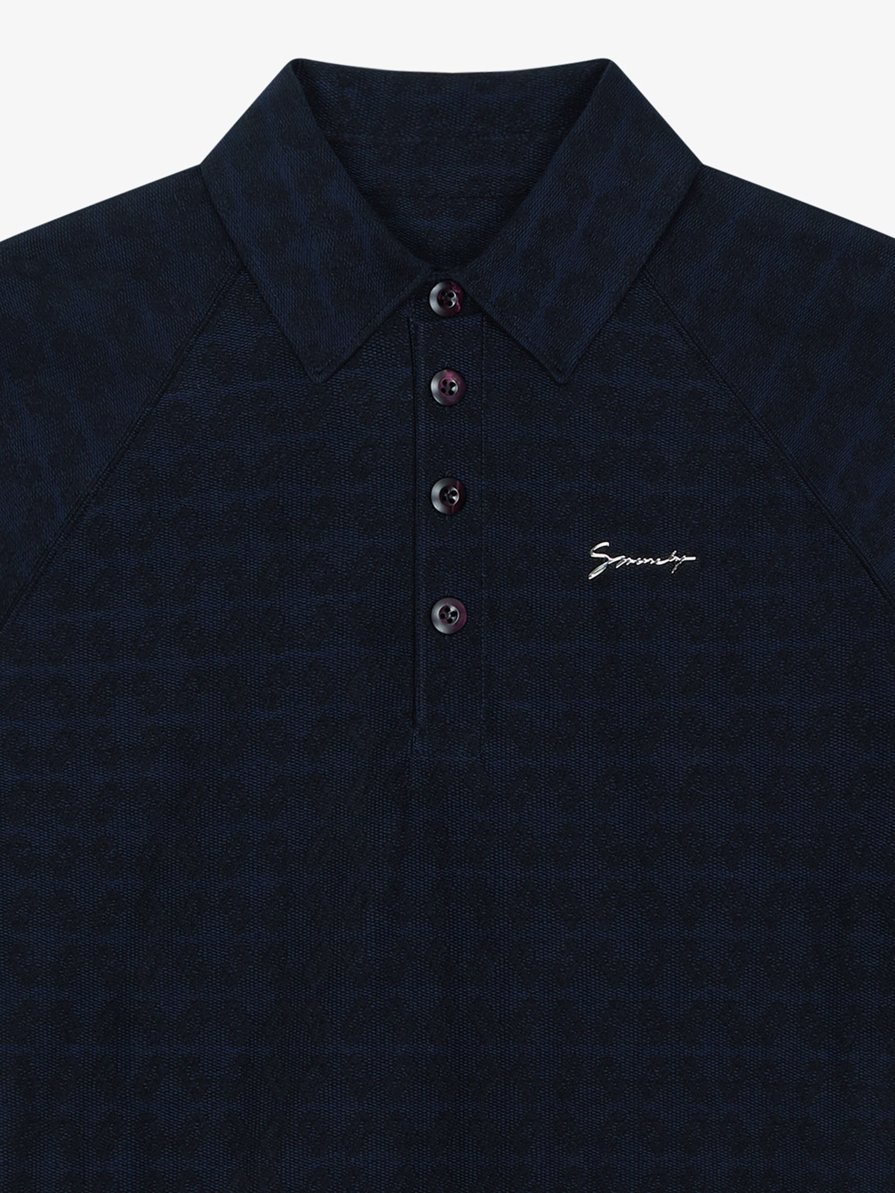 Givenchy o1w1db10326 Half Zip Short Sleeve Polo Shirt in Black/Navy Size US S / EU 44-46 / 1 - 4 Thumbnail