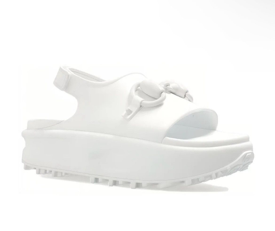 Gucci Gucci Horsebit Flatform Sandal White size 40 Size US 10 / IT 40 - 1 Thumbnail