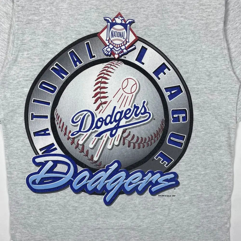MLB Vintage 90's DODGERS MLB National League Graphic Tee Shirt Size US L / EU 52-54 / 3 - 2 Thumbnail
