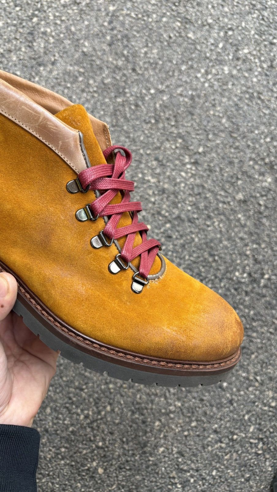 Other Ankle Boots Handmade in Italy - Luxury Ochre Leather Lining Size US 9.5 / EU 42-43 - 3 Thumbnail