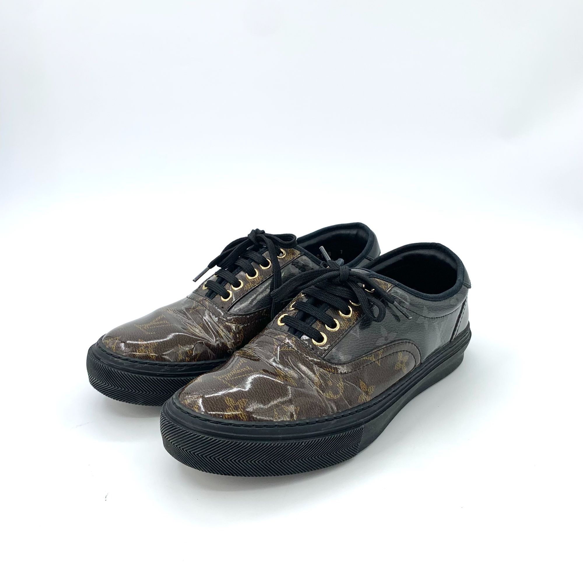 Louis Vuitton Louis Vuitton Monogram Brown & Black Low-Top Sneakers Size US 8 / EU 41 - 1 Thumbnail