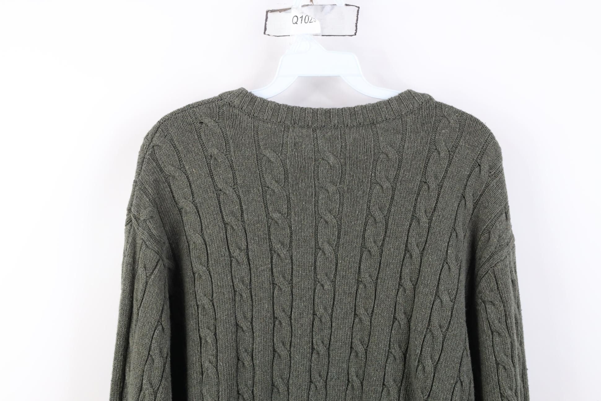 Vintage Vintage 90s Streetwear Chunky Cable Knit Crewneck Sweater Size US XL / EU 56 / 4 - 9 Thumbnail