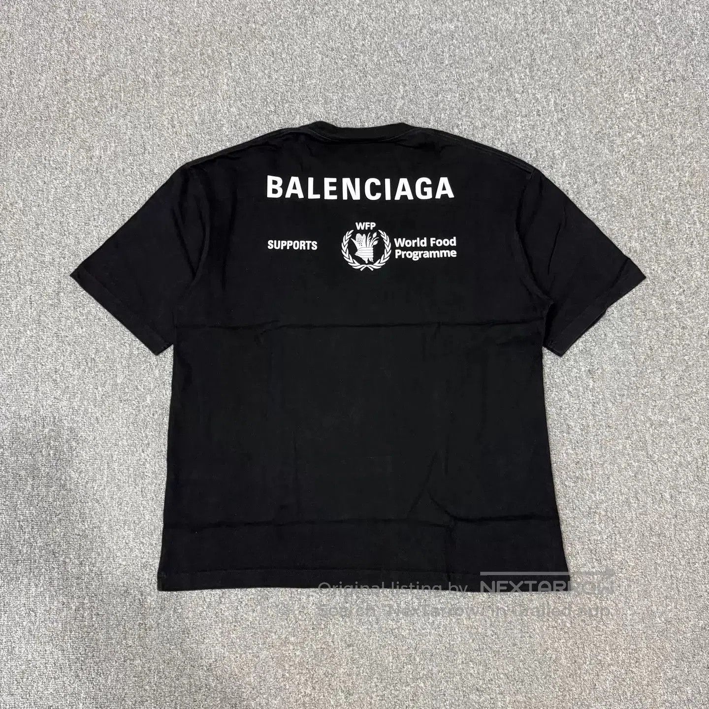 Balenciaga Black WFP World Food Programme Short Sleeve Tee. Size US M / EU 48-50 / 2 - 2 Thumbnail
