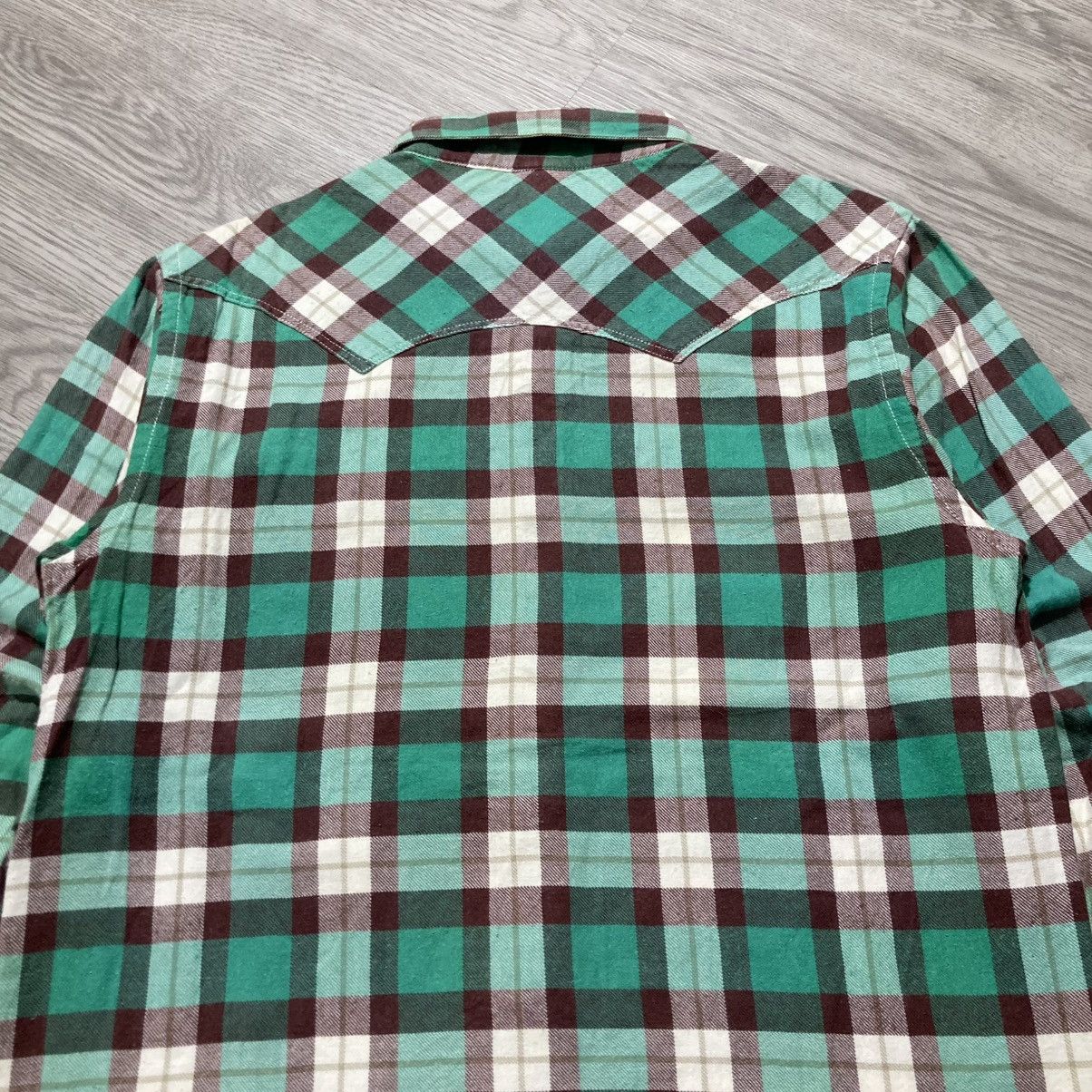 Japanese Brand 2000s Back Number Western Shirt Flanel Number (N)ine Style Size US M / EU 48-50 / 2 - 9 Thumbnail