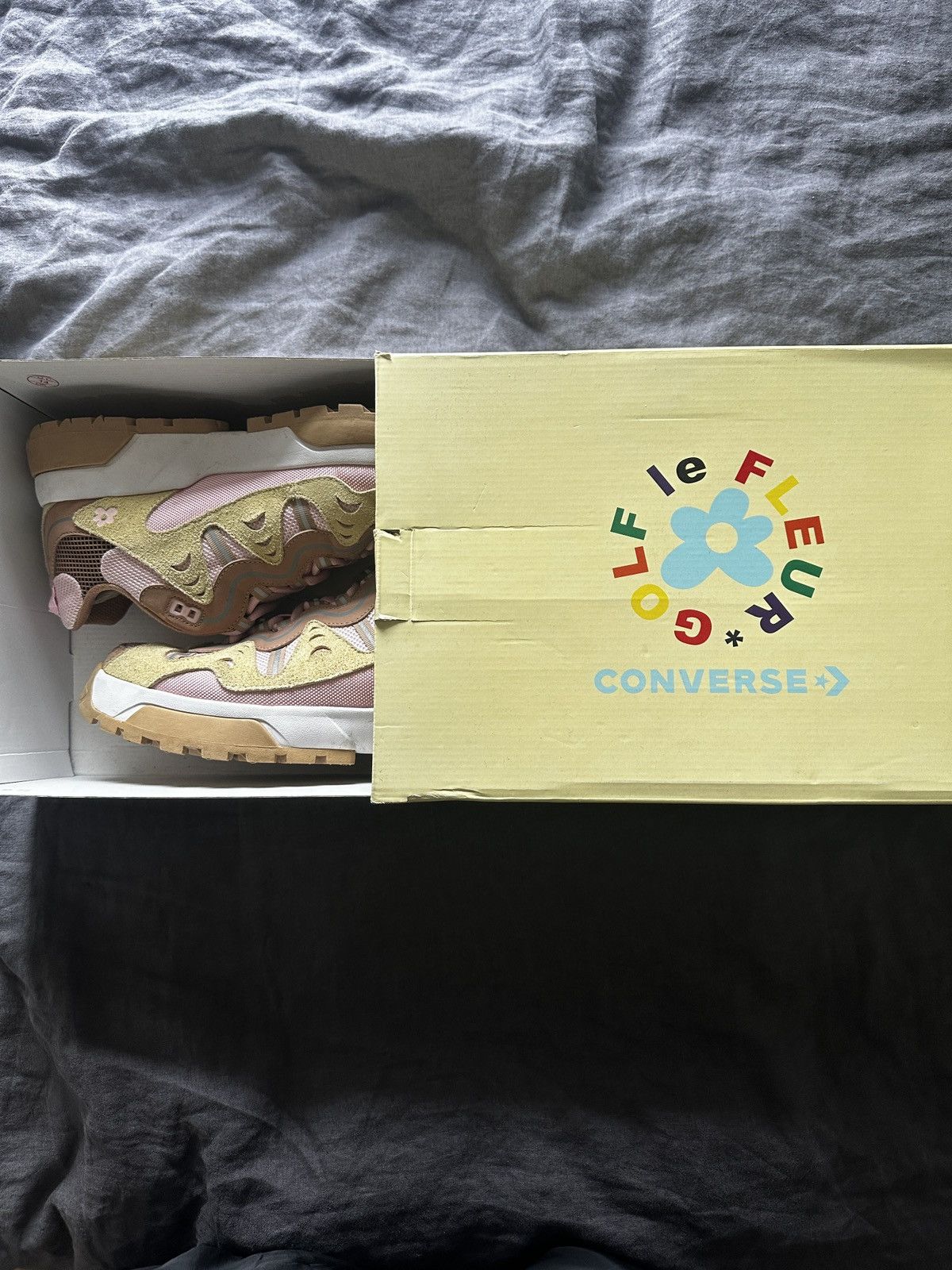 Converse × Golf le Fleur Golf Le Fleur Parfait Pink Size US 10.5 / EU 43-44 - 2 Thumbnail