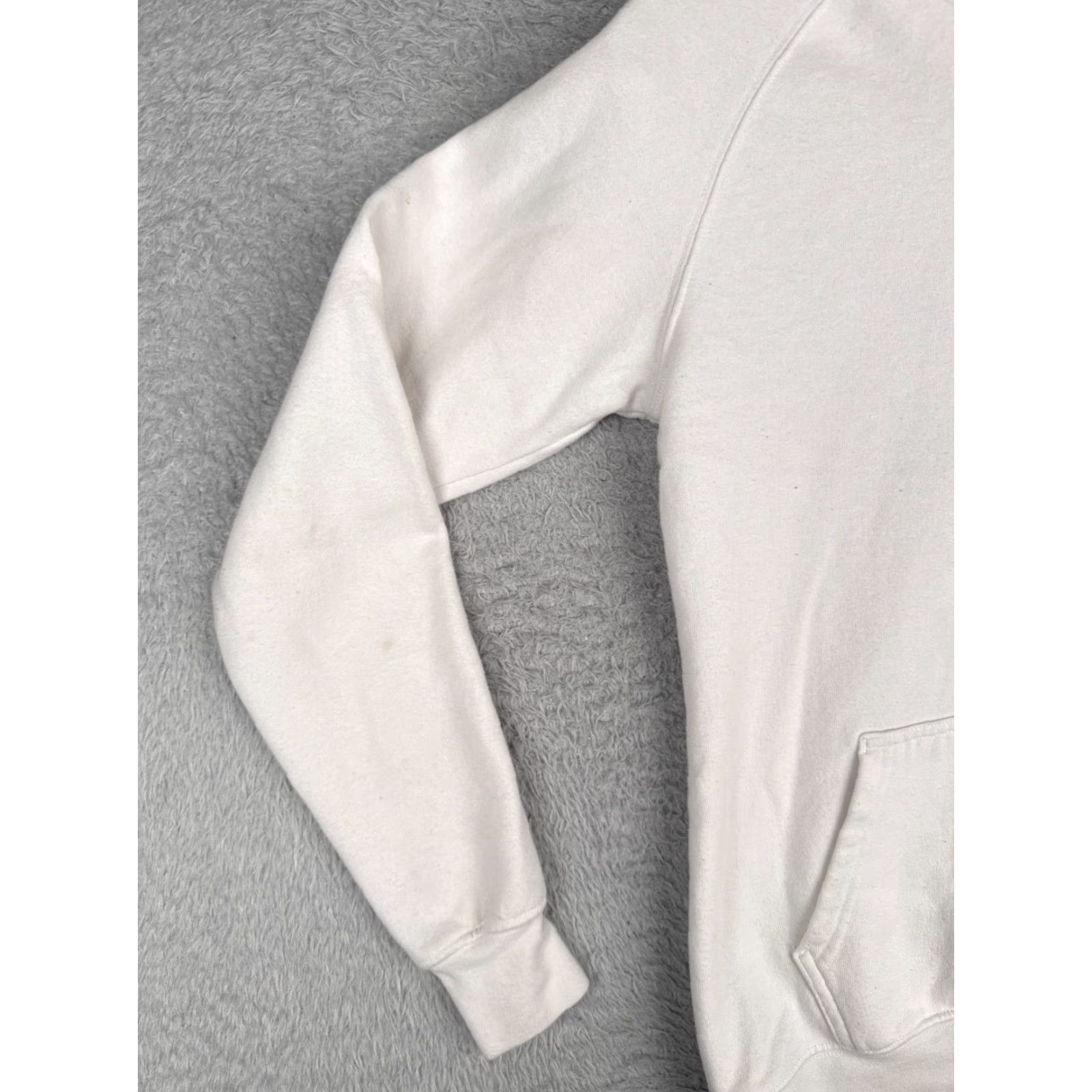 The North Face VINTAGE The North Face Hoodie Womens XS White Pullover Logo Pocket Hooded Crew Neck Size XS / US 0-2 / IT 36-38 - 3 Thumbnail