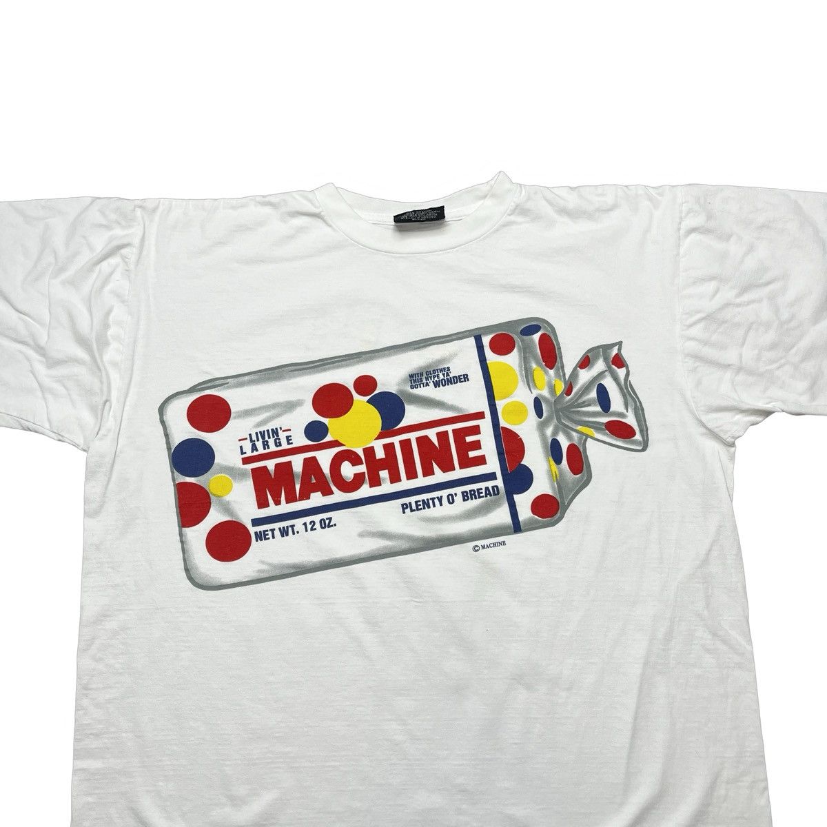 Vintage vintage wonder bread, machine single stitch T-shirt Size US XL / EU 56 / 4 - 2 Thumbnail