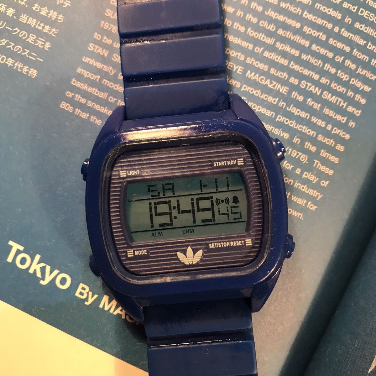 Adidas × Vintage Adidas Trefoil Watch Originals blue Og Watch water resist ag Size ONE SIZE - 24 Thumbnail