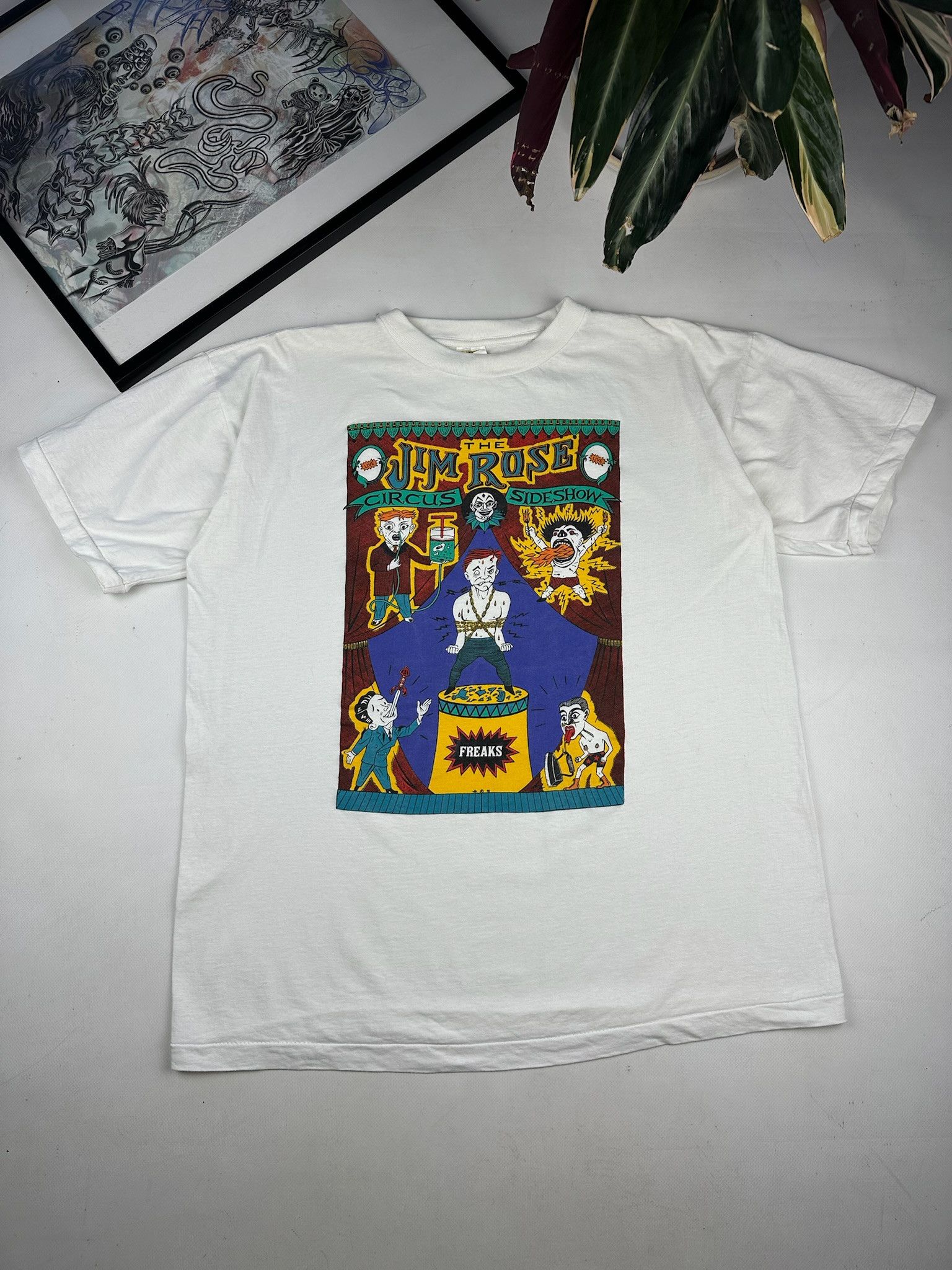 Band Tees Vintage 1998 Jim Rose Circus Sideshow circus Tee acid drugs Size US L / EU 52-54 / 3 - 1 Thumbnail