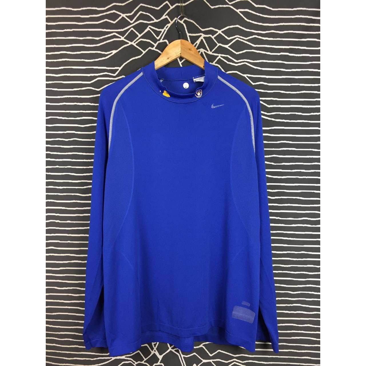 MLB × Nike × Vintage Nike MLB Milwaukee Brewers Long Sleeve Sportswear Tee Size US L / EU 52-54 / 3 - 1 Thumbnail