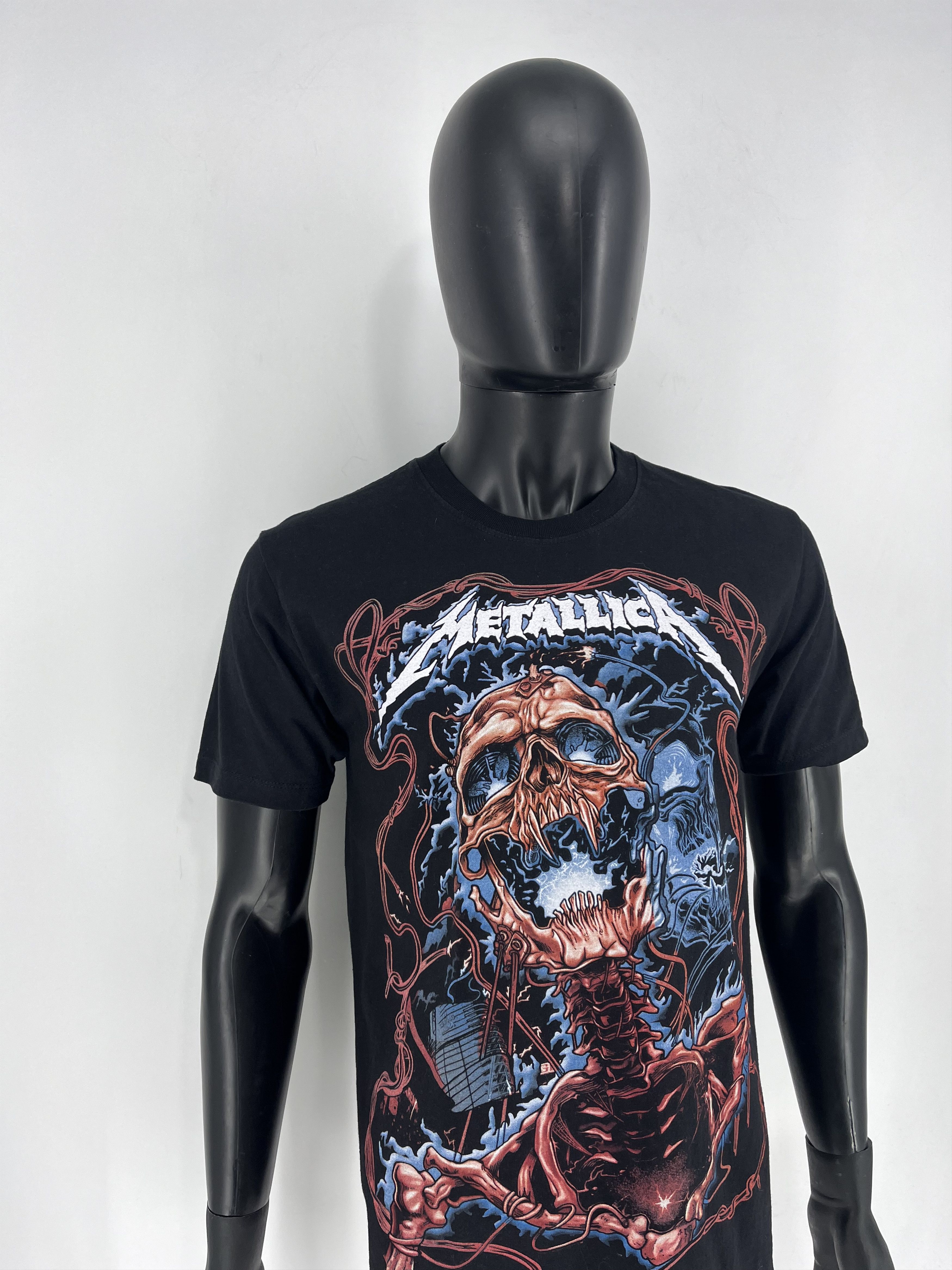 Band Tees × Vintage Vintage 90s Metallica Birmingham England Concert TShirt Size US M / EU 48-50 / 2 - 3 Thumbnail