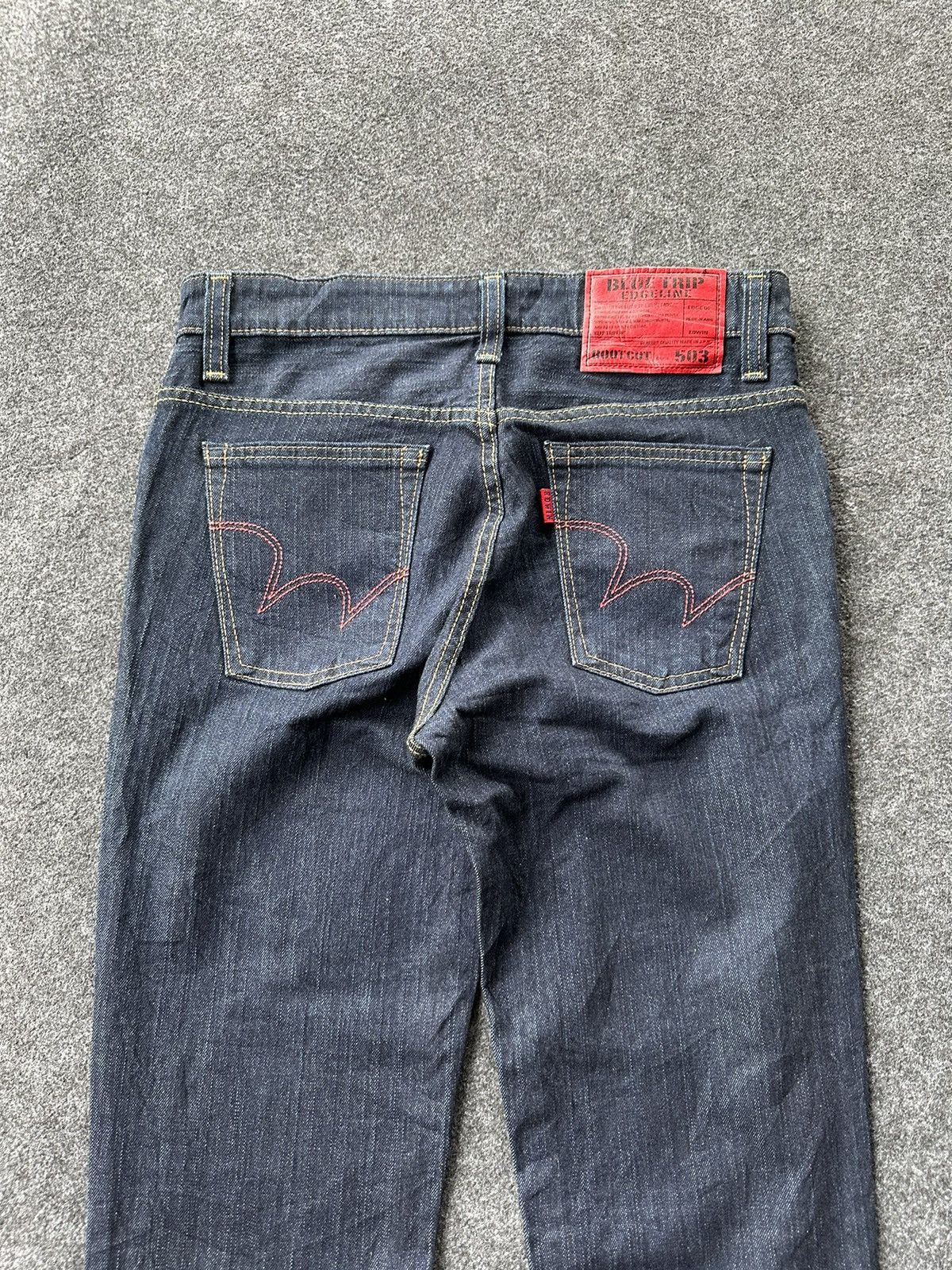 Edwin Y2k Edwin Blue Trip Edgeline 503 Boot Flare W30 D244 Size US 29 - 5 Thumbnail