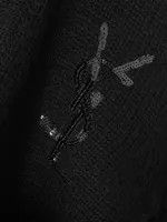 Saint Laurent Paris oc11z1025 Embellished Cashmere Cardigan in Black Size XS / US 0-2 / IT 36-38 - 5 Thumbnail