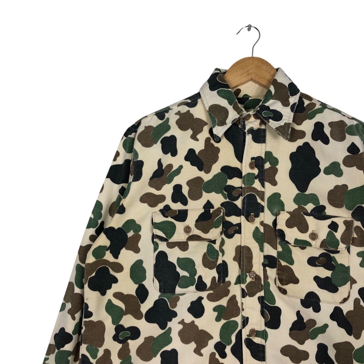 Japanese Brand Bape Style Button Up Oxford Shirt Medium Size US M / EU 48-50 / 2 - 6 Thumbnail