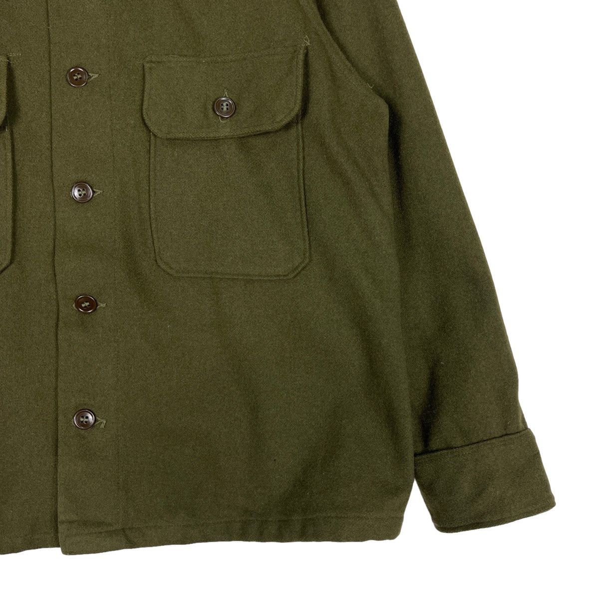 Vintage 🔥 TRUE VINTAGE 40s 50s US ARMY WWII WOOL SHIRT JACKET Size US L / EU 52-54 / 3 - 5 Thumbnail