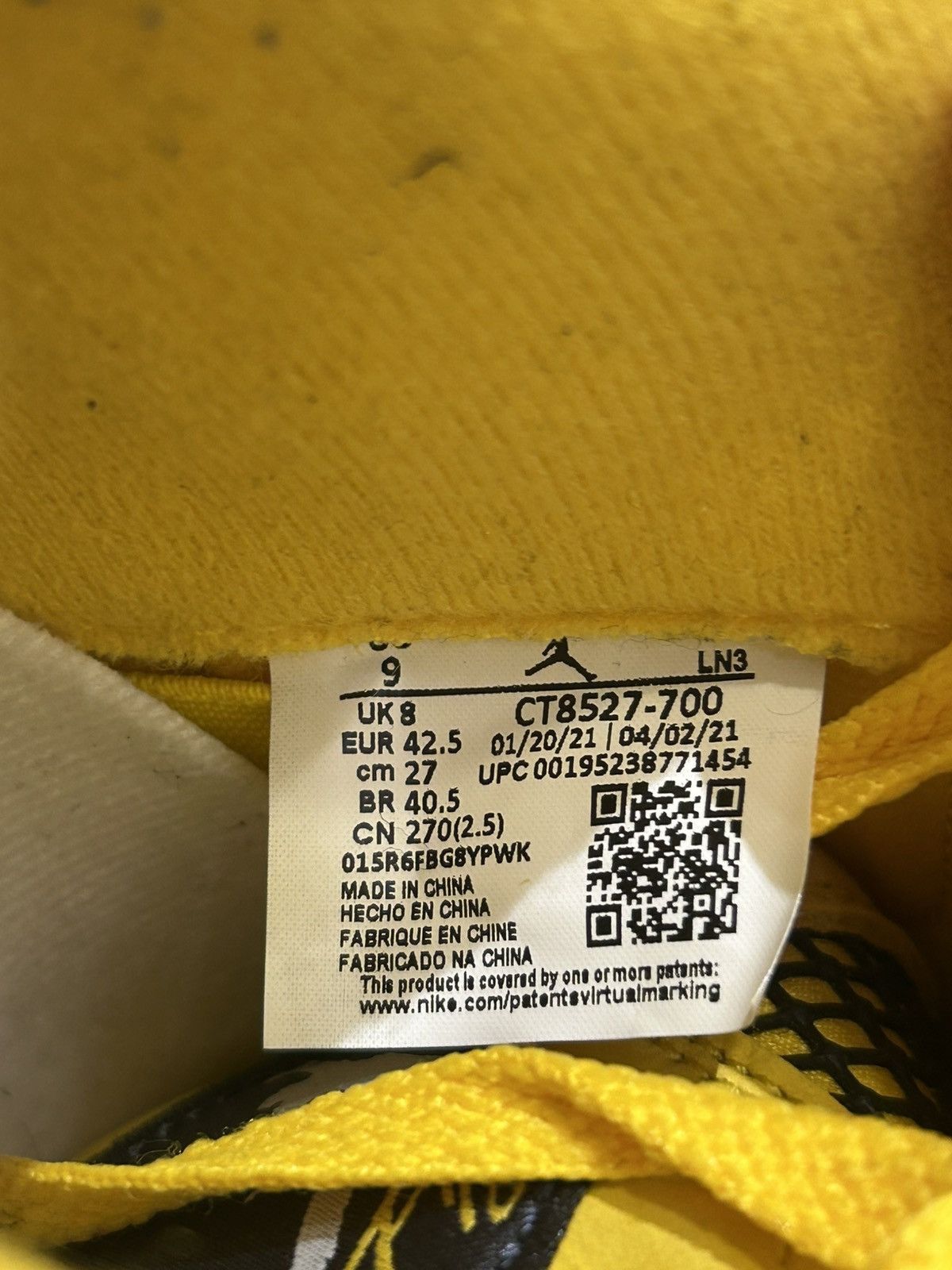 Jordan Brand Jordan 4 lightning 2021 Size US 9 / EU 42 - 10 Thumbnail