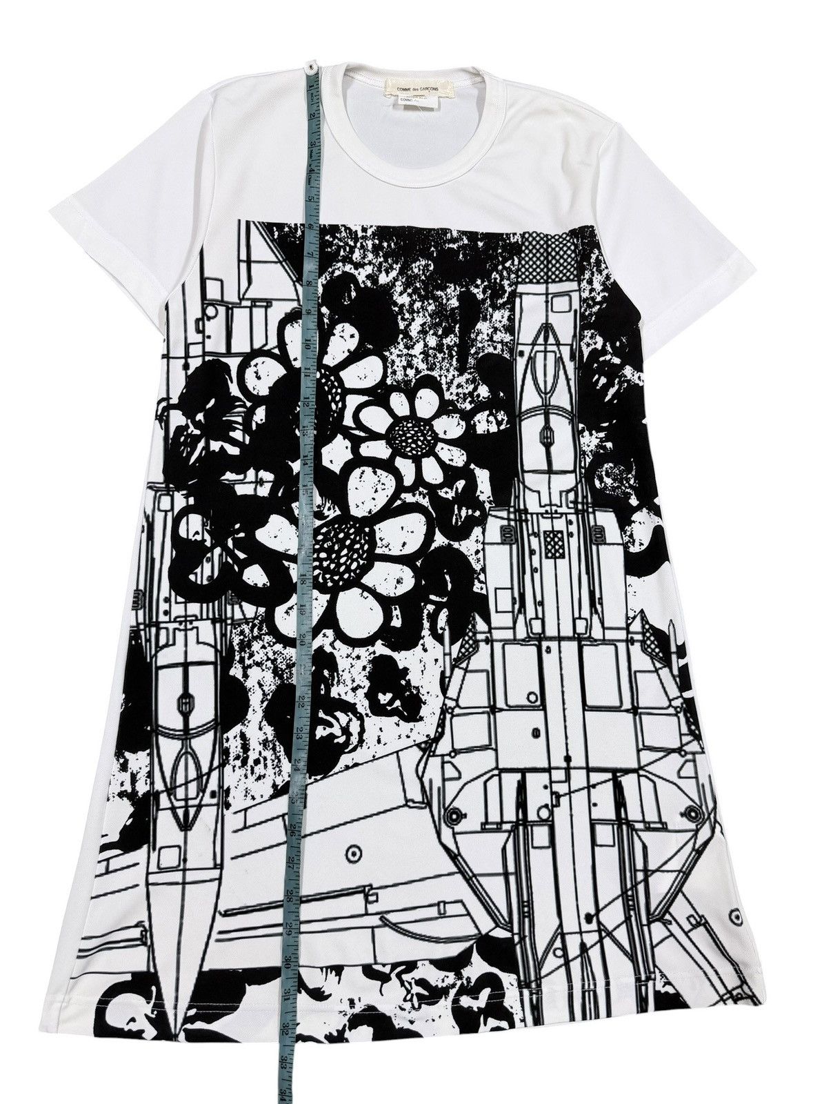 Comme des Garcons AD2017 Comme Des Garcons Graphics Print Mesh Long T-Shirt Size S / US 4 / IT 40 - 9 Thumbnail