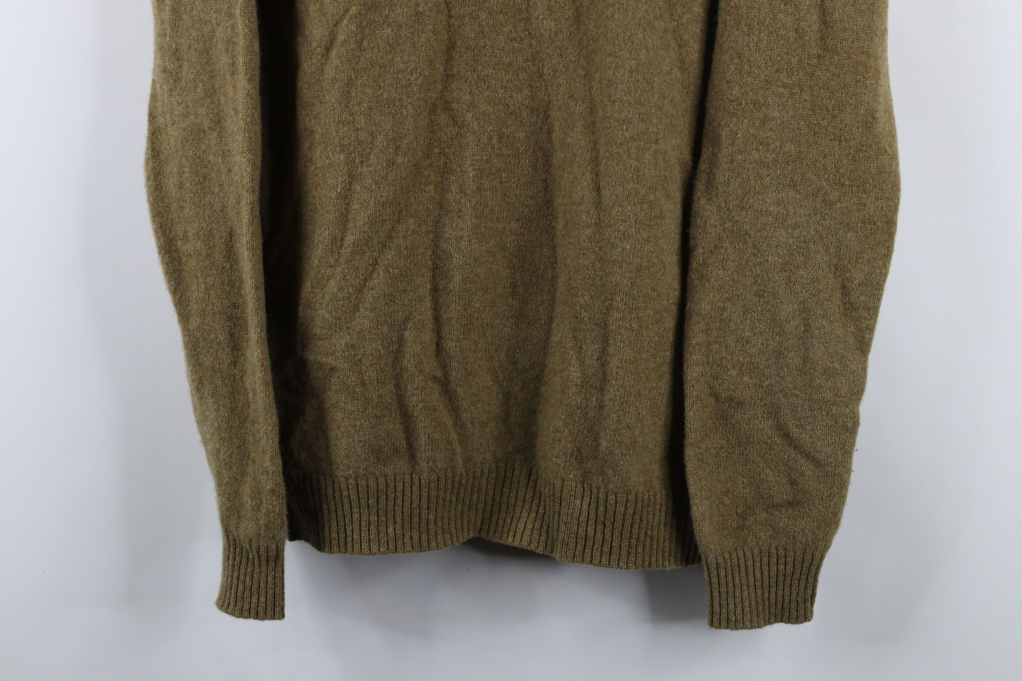 Cabelas × Vintage Vintage 90s Cabelas Wool Knit Crewneck Sweater Heather Green Size US L / EU 52-54 / 3 - 3 Thumbnail