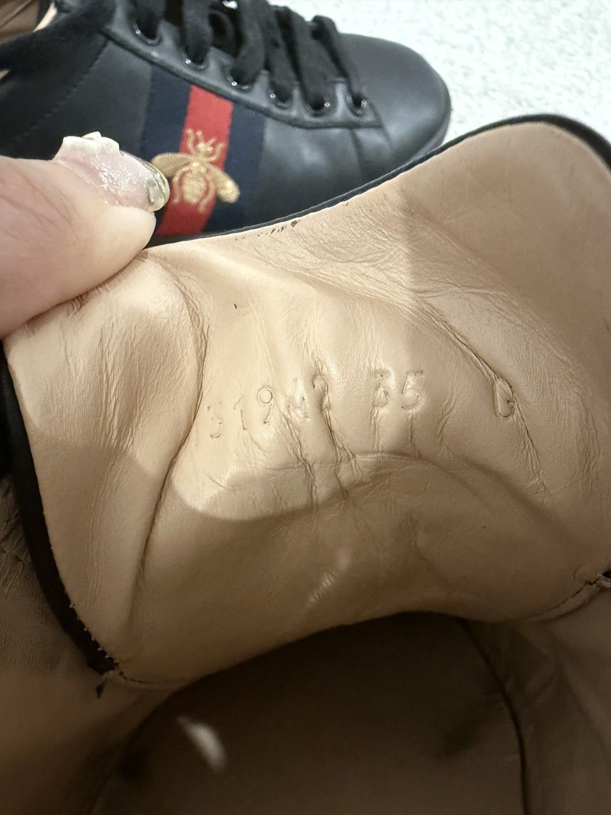 Gucci Gucci Leather Sneaker Size US 5 / IT 35 - 7 Thumbnail