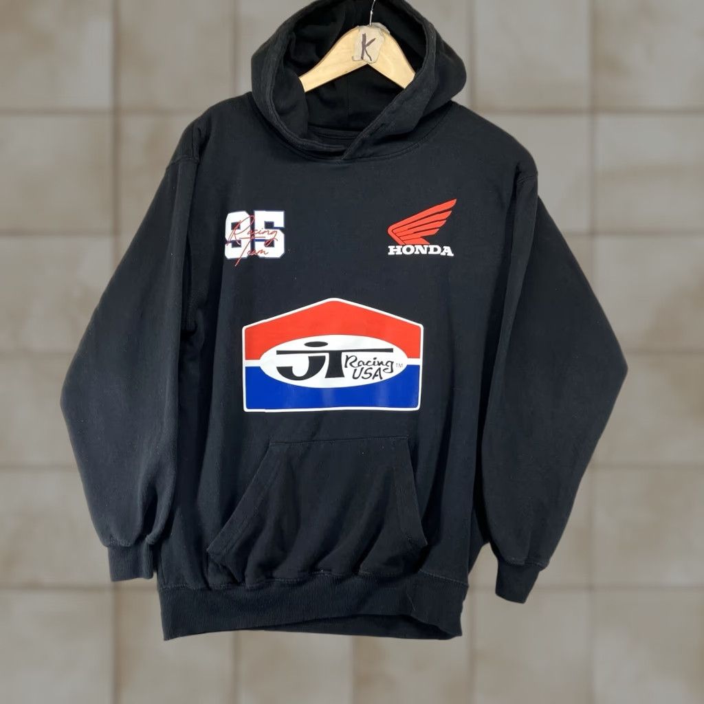 Honda Honda Hoodie Sweatshirt Black-M JT Racing Motorcycle Factory Adult Small Size US S / EU 44-46 / 1 - 1 Thumbnail
