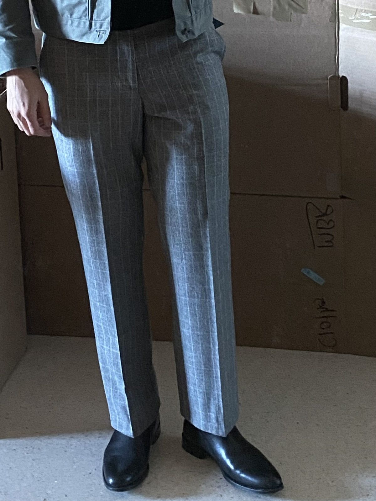 Epaulet Glen Plaid Wool Trouser Size US 32 / EU 48 - 7 Thumbnail