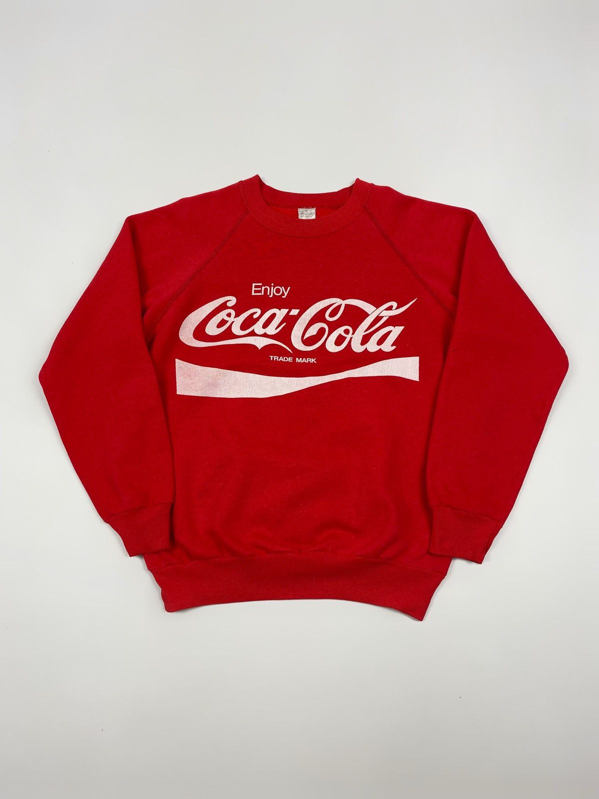 Vintage 70s 80s Coca-Cola Logo Raglan Promo Sweatshirt S/M | Grailed