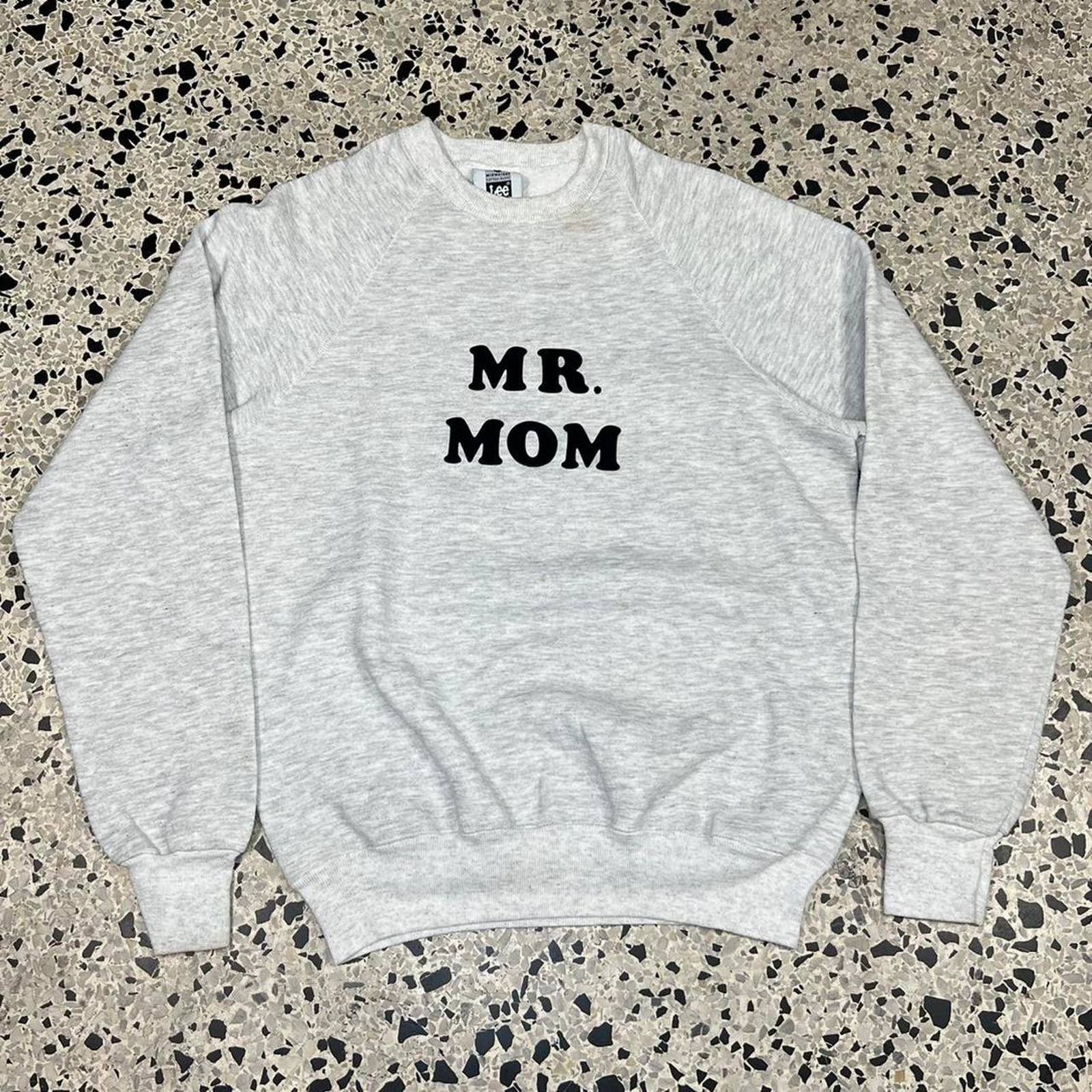 Unsound Rags VINTAGE 70S 80S RAGLAN MR. MOM CREWNECK SWEATSHIRT Size US L / EU 52-54 / 3 - 1 Thumbnail