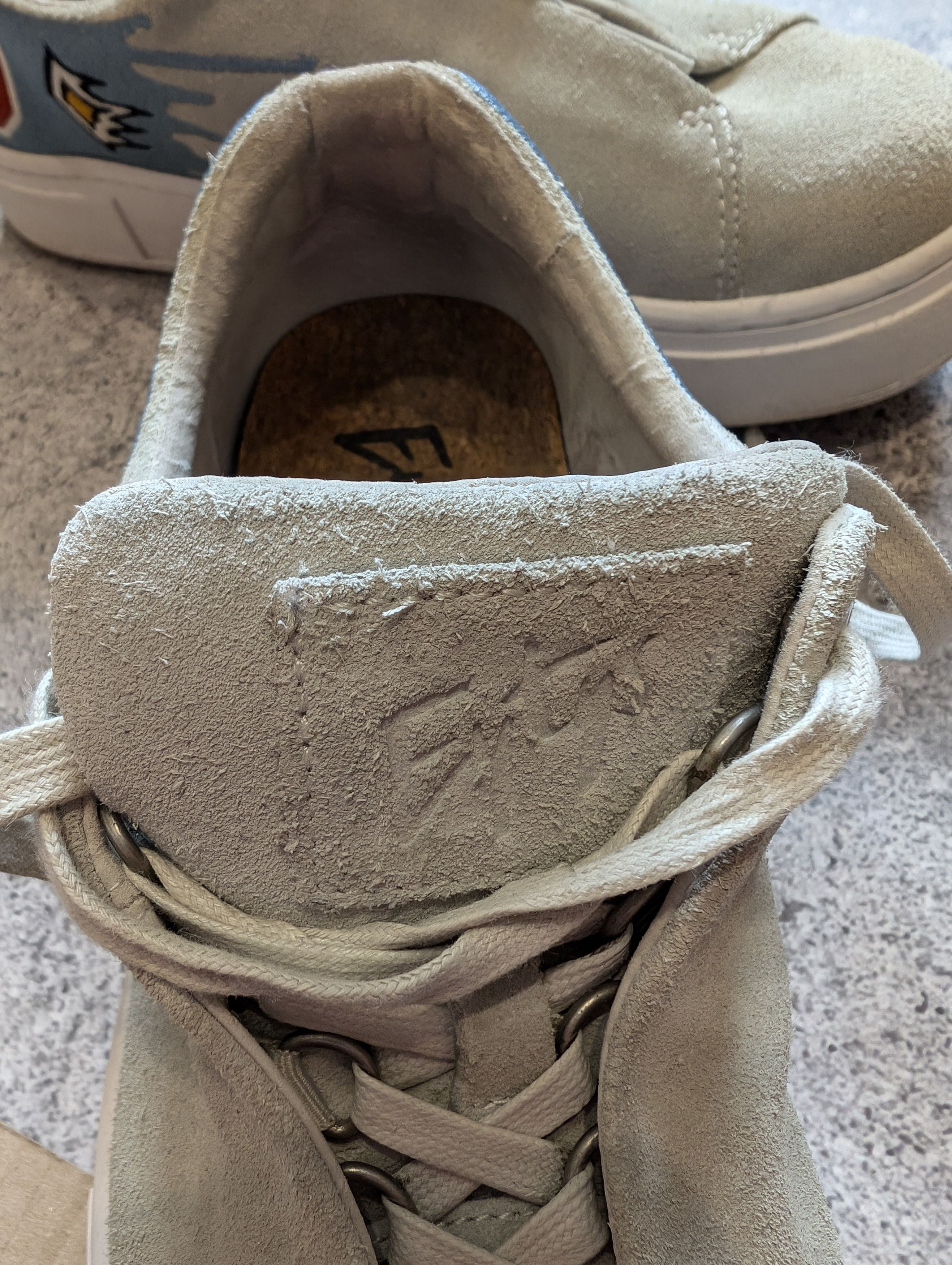 Eytys Esther Mahlangu Doja Suede Grey Size US 6.5 / EU 39-40 - 8 Thumbnail