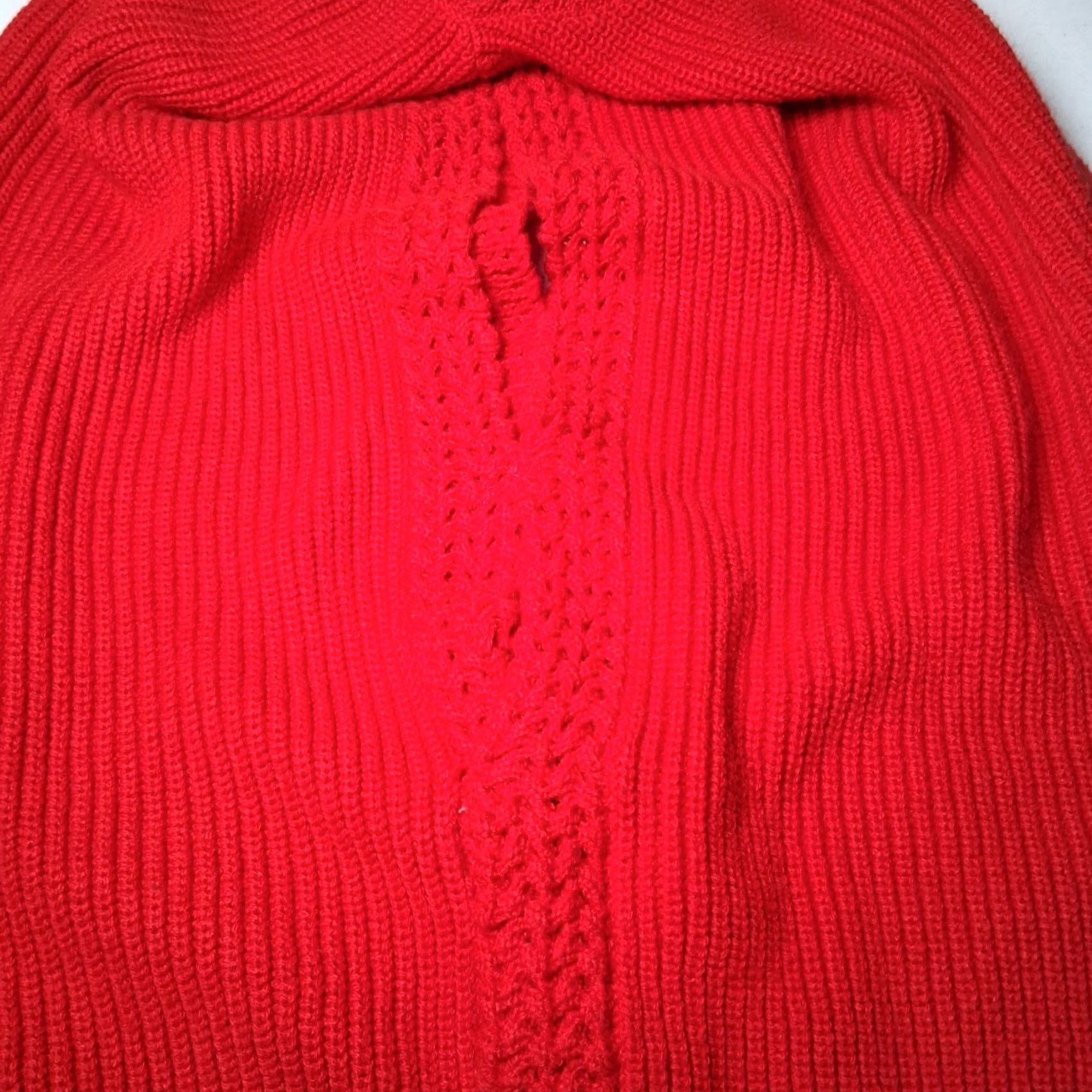 Etro Vintage Winks Lane 80s Retro Sweater Vest Red Ribbed Knit Womens Size 38 Size XS / US 0-2 / IT 36-38 - 7 Thumbnail