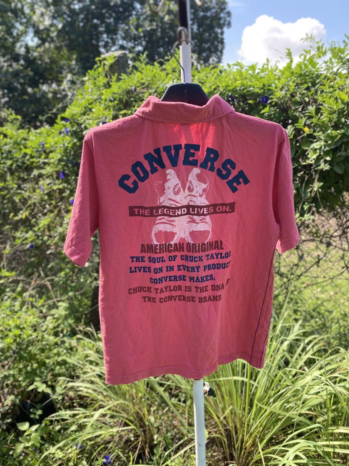 Converse × Vintage Vintage Converse All Star Collar Shirt Size US L / EU 52-54 / 3 - 1 Thumbnail