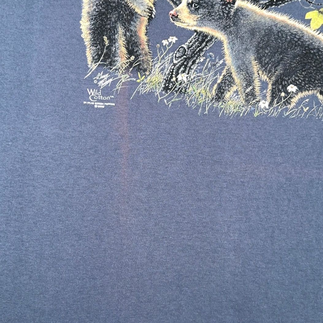 Vintage VINTAGE Wild Cotton Bear Cub Shirt Adult XL Blue Nature Diversity Art USA Made Y2K Mens T-Shirt Short Sleeve Crew Neck Cotton Size US XL / EU 56 / 4 - 6 Thumbnail