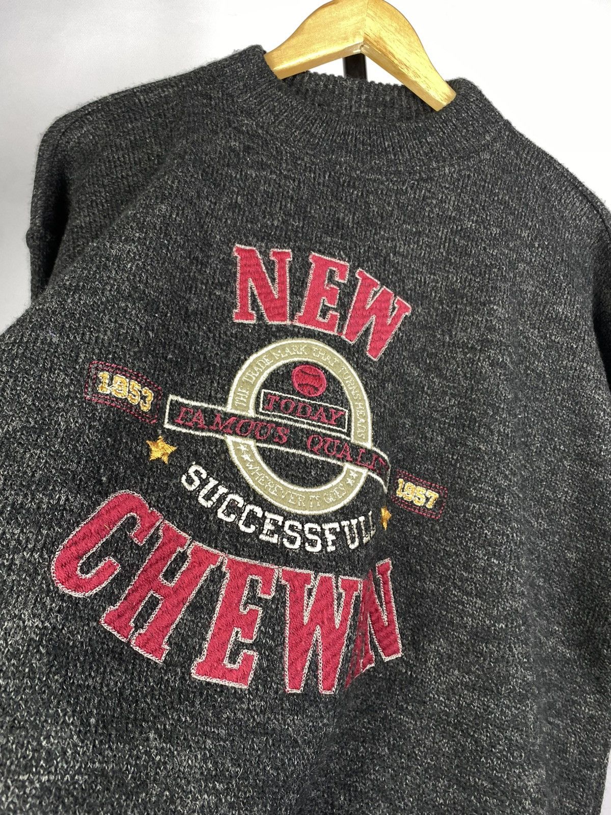 Vintage Vintage 90s NEW CHEWAN USA Big Logo Sweater Size US S / EU 44-46 / 1 - 4 Thumbnail