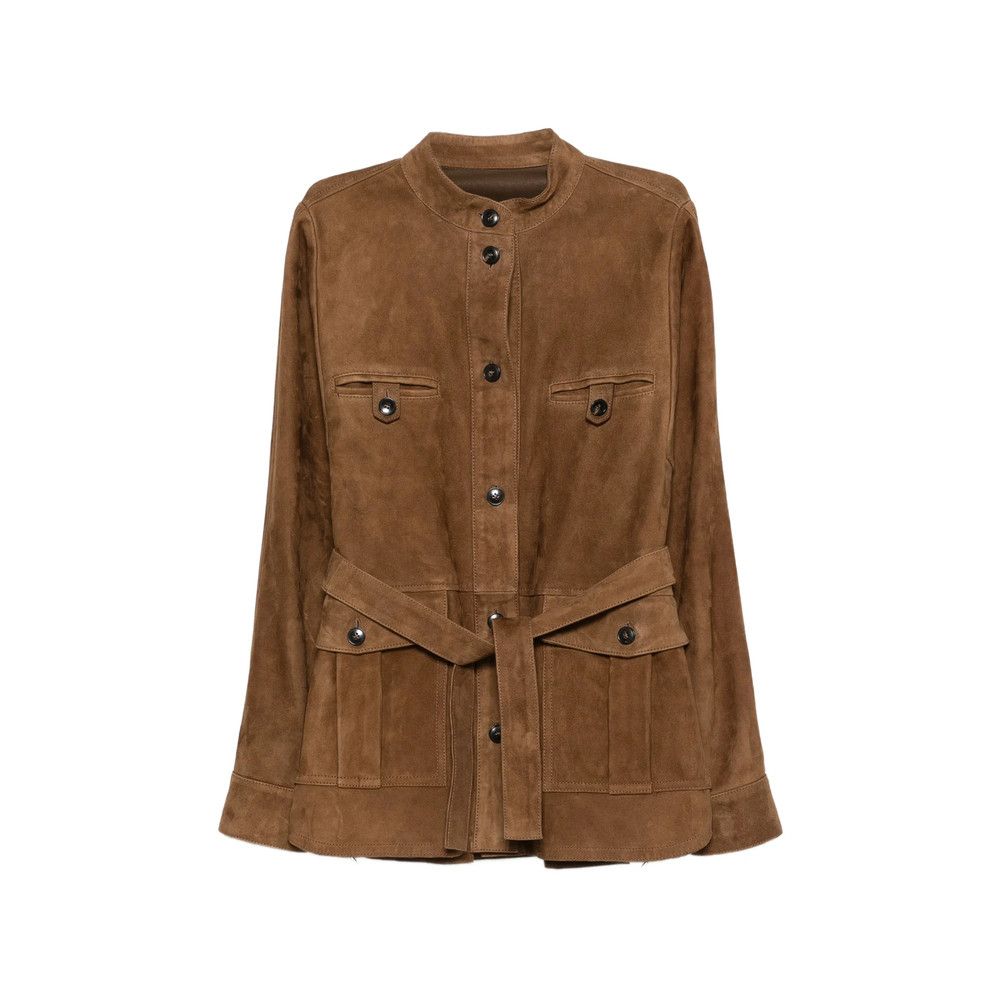 Yves Salomon Yves Salomon BROWN Jackets - Leather Jackets Size S / US 4 / IT 40 - 1 Thumbnail