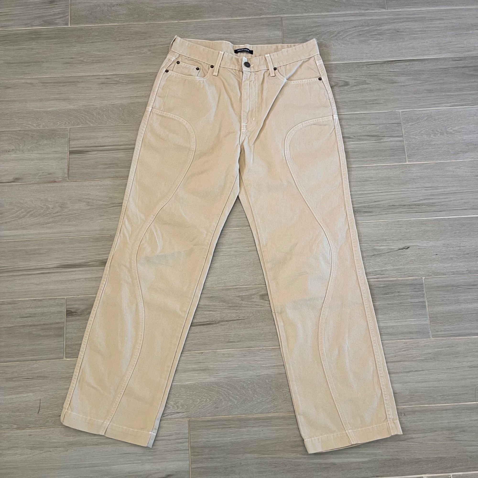 Madhappy NEW MADHAPPY HUMAN BEHAVIOR KHAKI PANTS SZ MEDIUM Size US 32 / EU 48 - 4 Thumbnail