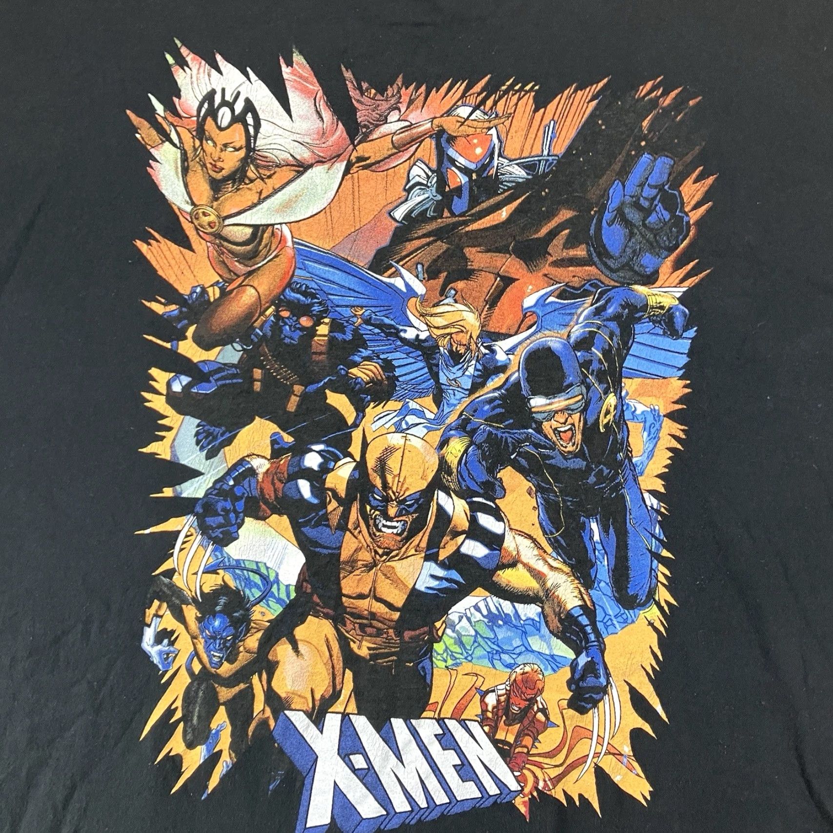 Vintage Marvel X-Men T-Shirt 2XL Black Graphic Print Crew Neck Short Sleeve Comics Retro Mens Size US XXL / EU 58 / 5 - 3 Thumbnail