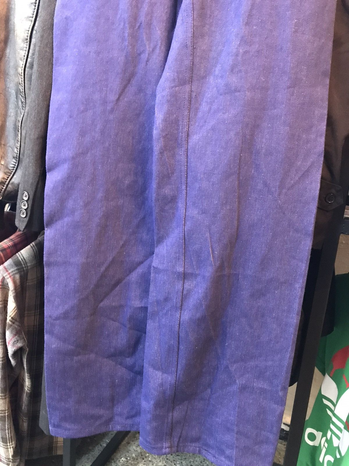 Other NWT VINTAGE RAW DENIM CHORE DUNGAREE BIB, prestine condition Size US 31 - 8 Thumbnail