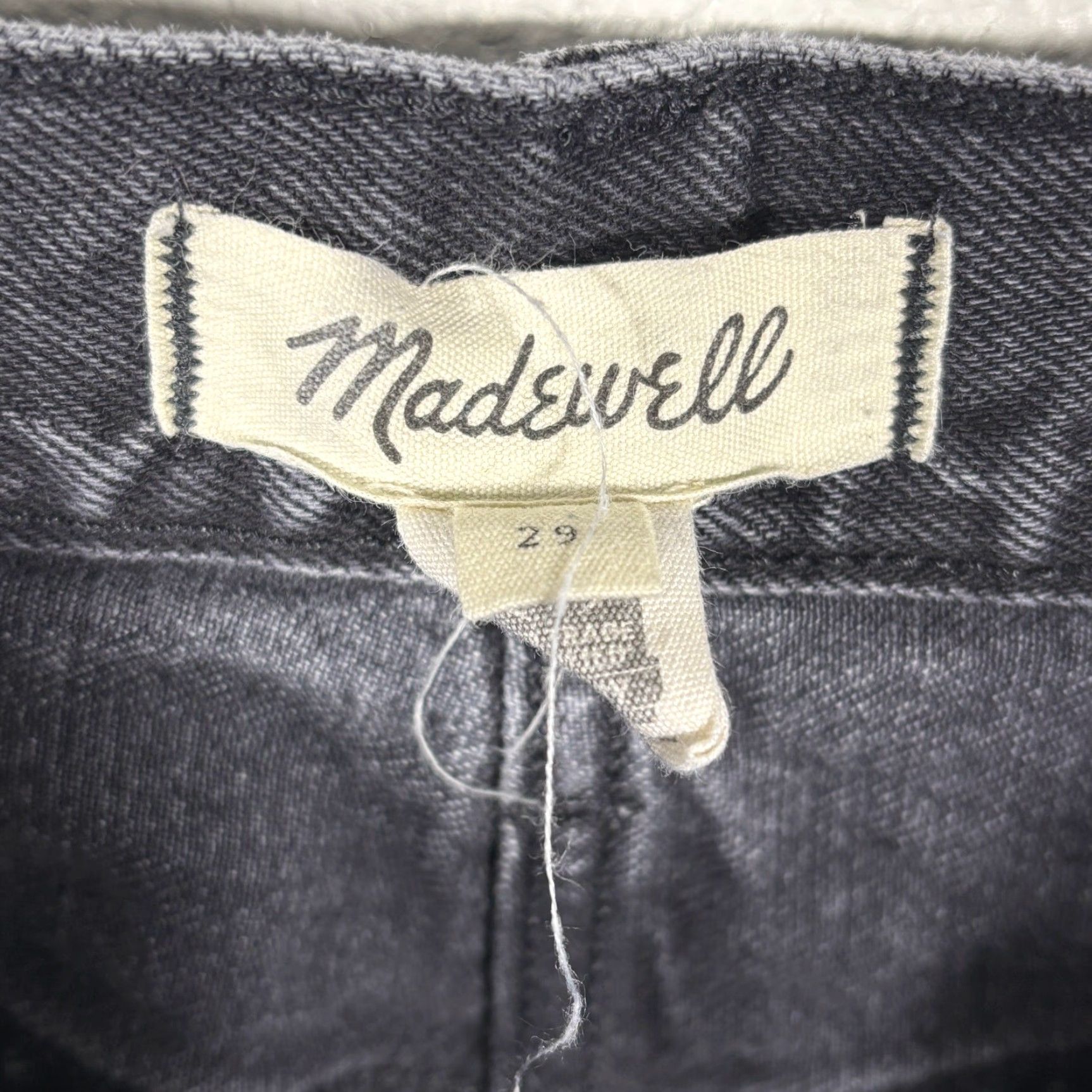Madewell Madewell Denim Skirt Women 29 Maxi Skirt Black Lunar Wash Mid Rise Pockets 100% Cotton Casual Women Size 29" - 4 Thumbnail