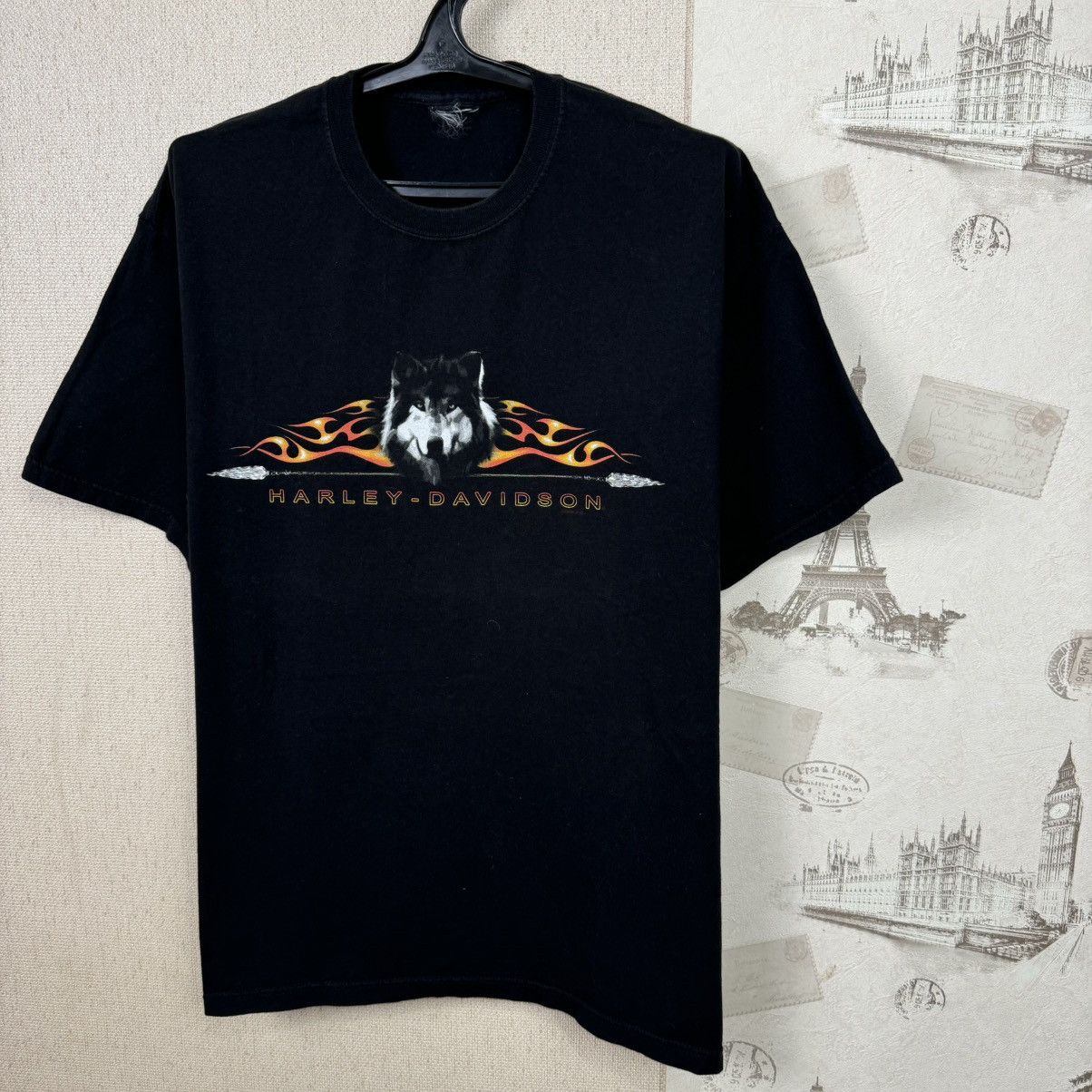 Other Vintage Harley Davidson T shirt Fire Wolf Los Angeles XL Size US XL / EU 56 / 4 - 5 Thumbnail