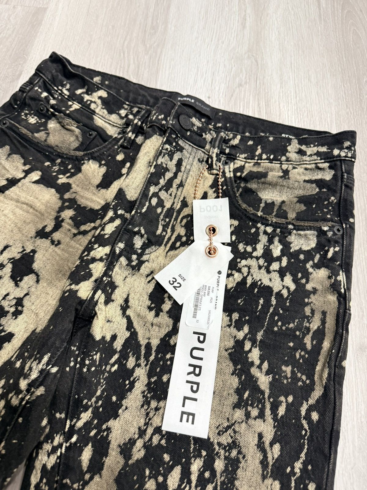 Purple Brand Purple Jeans Black/Gold Size US 32 / EU 48 - 2 Thumbnail